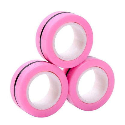 3PCS Magnetic Rings Fidget Toy Set