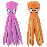 2 Pack Dog Octopus Squeaky Toys