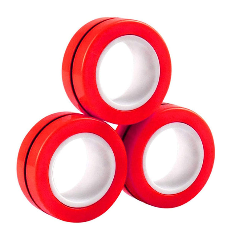 3PCS Magnetic Rings Fidget Toy Set