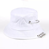 Solid Color Iron Pin Rings Personality Sun Prevent Hat